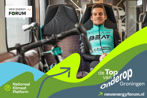 Thijs Zonneveld van BEAT Cycling Club in de trein onderweg naar traingskamp in Girona
